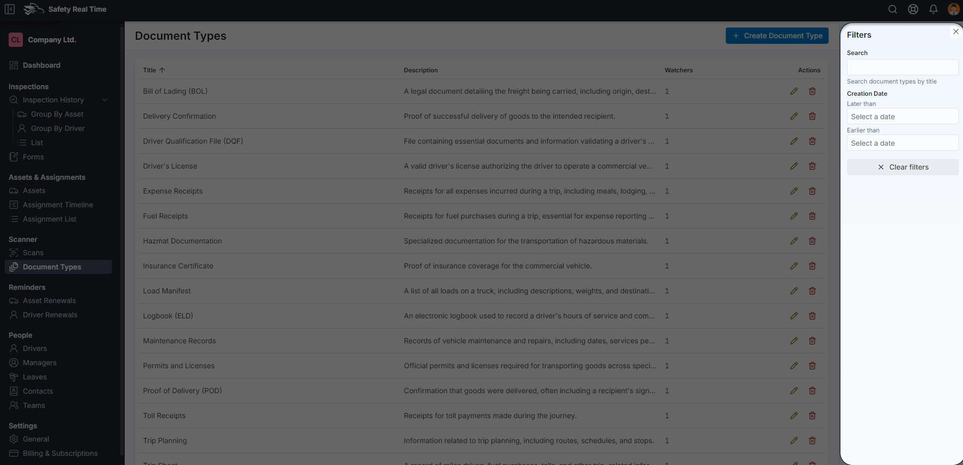 Filter and Search