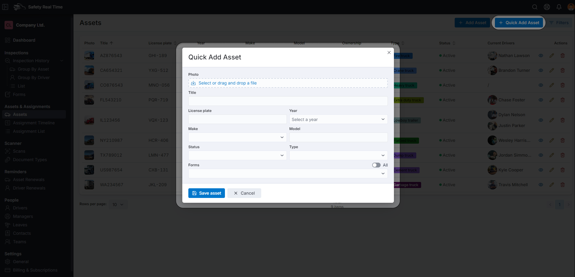 Quick Add Asset
